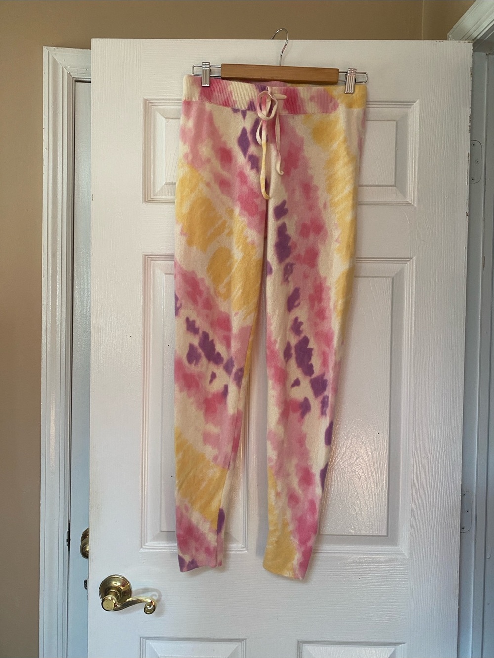 Charter Club Luxury 100% Cashmere Tie Dye Dyed Jogger Lounge Pants